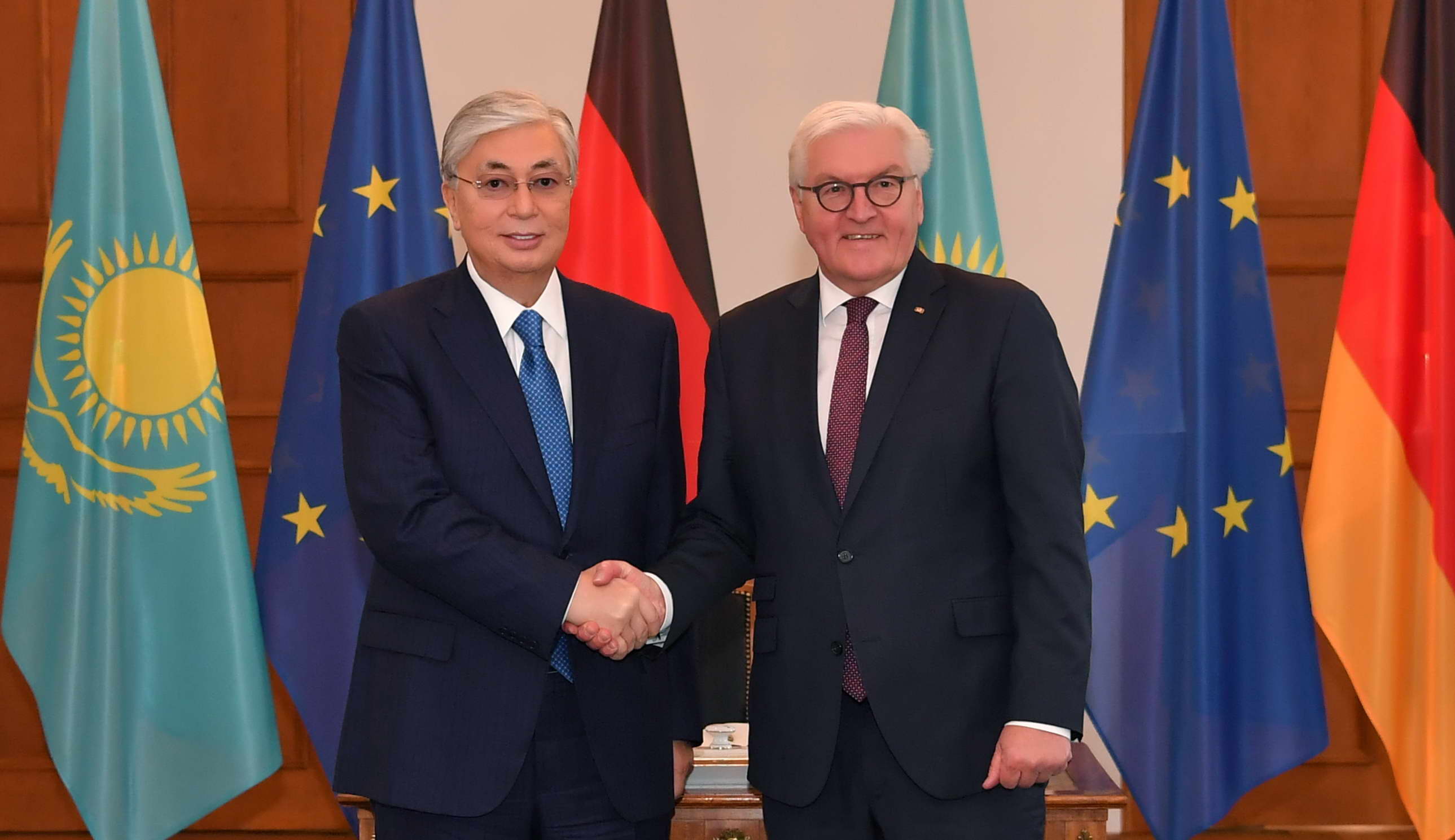 2023_06_20_1_Germany&#039;s President Frank-Walter Steinmeier and Kazakhstans President Kassym-Jomart Tokayev..jpg