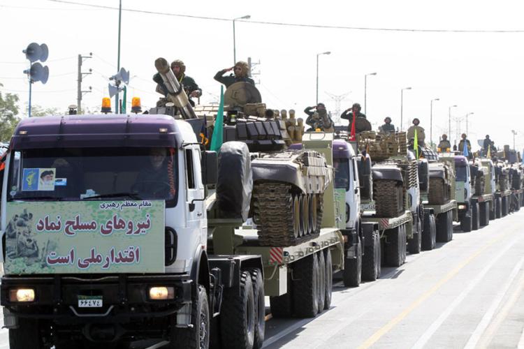 2023_04_16_Army of the Guardians of the Islamic Revolution exhibits it&#039;s main battle tanks during Sacred Defence Week parade - 21 September 2012..jpg