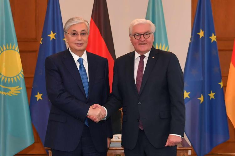 2023_06_20_1_Germany&#039;s President Frank-Walter Steinmeier and Kazakhstans President Kassym-Jomart Tokayev..jpg