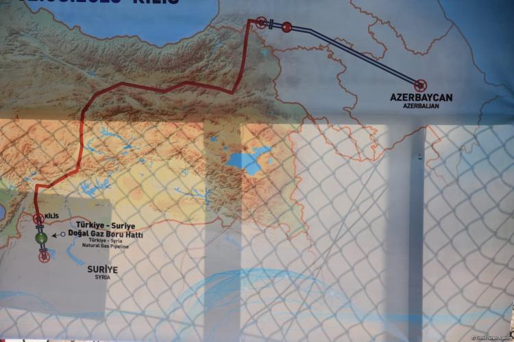 Azerbaijani gas exports to Syria begin