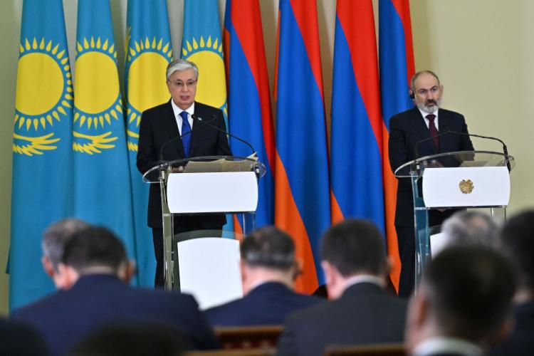 Armenia's Pashinyan looks to Kazakhstan for supplies, yet Baku holds the key