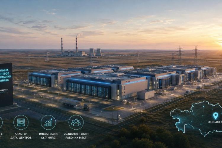 Казахстан обявява проект на център за данни с мощност 125 MW в Екибастуз